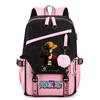 Anime One Piece Printed College Backpack for Boy Girl Back To School Large Capacity Knapsack Daily Bookbag for Men Women Travel Bag Mochila Rucksack