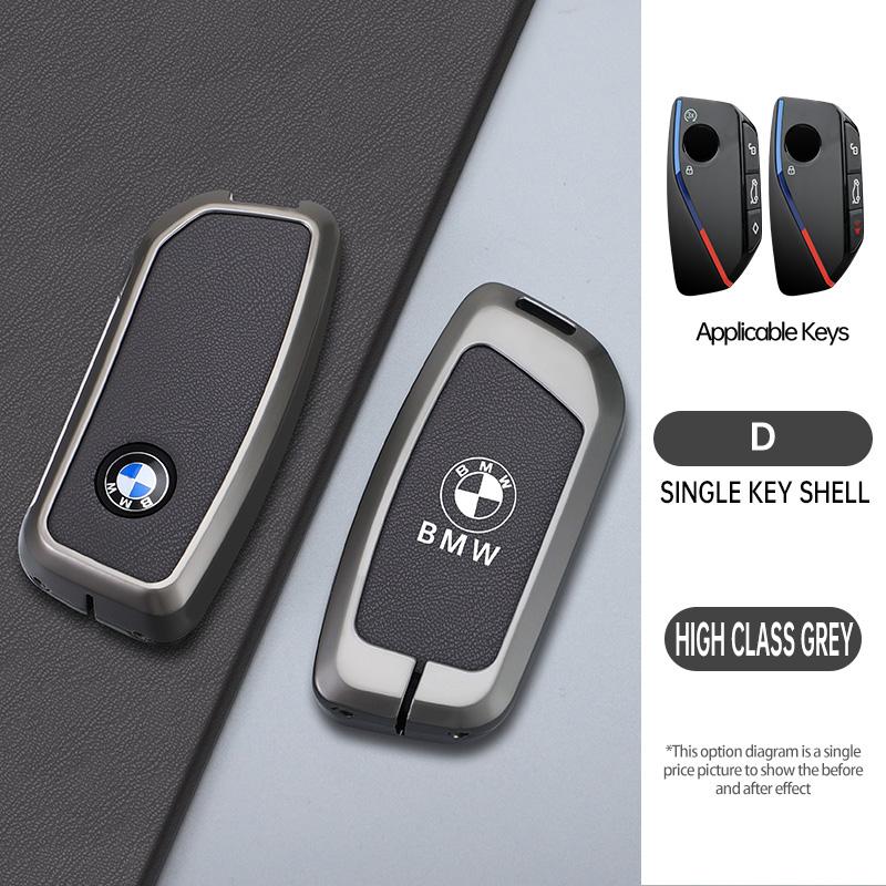 BBIK2 Car Key Case Cover Shell Fob Holder For BMW x1 u11 7 Series 735i 740Li X7 I7 G07 G09 LCI XM IX I20 2024 U06 G81 M3 Accessories
