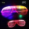50 шт. светодиодных очков, светящиеся солнцезащитные очки для вечеринок, жалюзи, очки-жалюзи, светящиеся в темноте, неоновые, рождественские, день рождения, свадьба, вечеринка, принадлежности