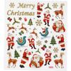 Creotime Christmas Stickers - Santa Claus and Reindeer - 46 Pcs