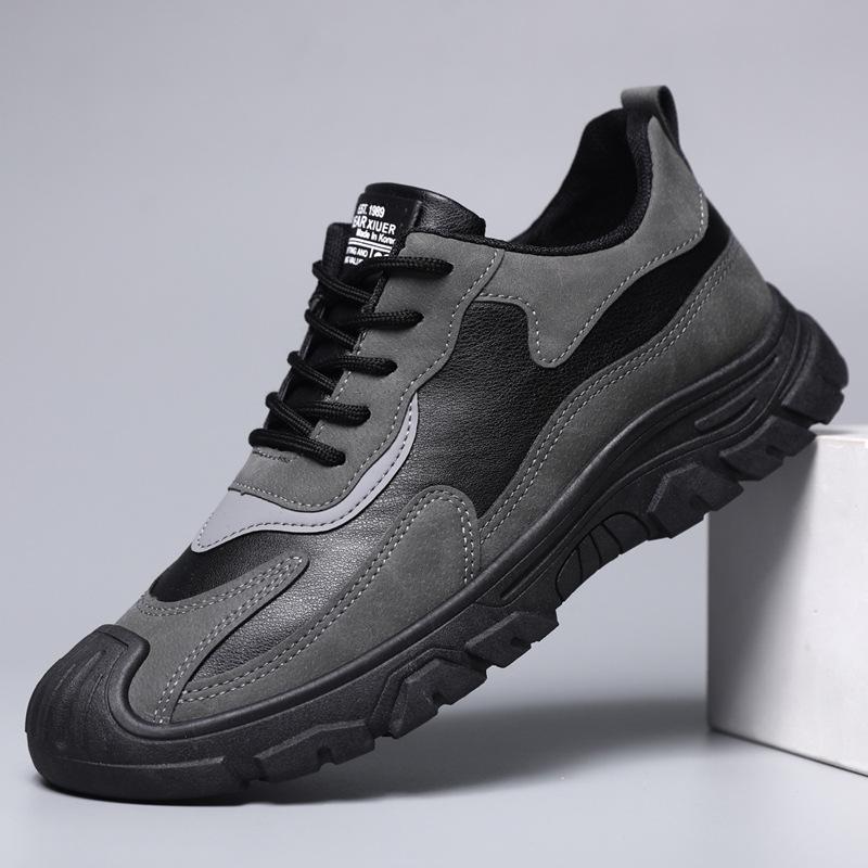 Мужская обувь для рабочей страховки, зимняя новая хлопковая обувь, сетка, мягкая подошва, дышащая, легкая, модная, простая, бархатная, с утолщенной подошвой, спортивная мужская обувь