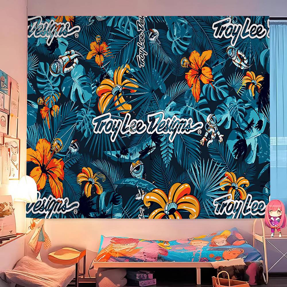 Troy Lee Design Fashion Tapestry Art Printing Cheap Hippie Wall Hanging Bohemian Wall Tapestries Mandala Art Home Decor