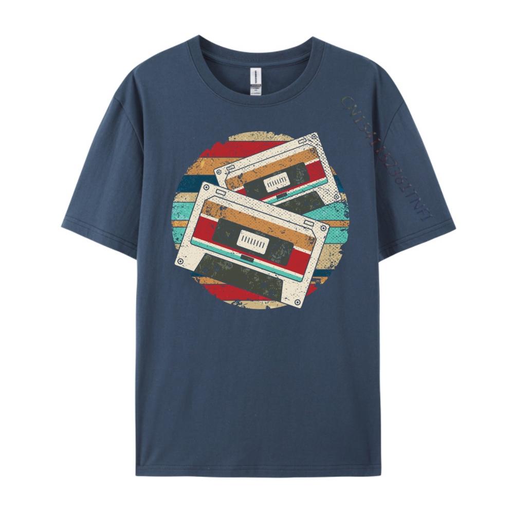 Retro 1980s 80s Music Lover Mixtape Cassette Mens Designer T Shirt Unisex Clothes T Shirt Vegan