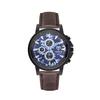 Yazole 402 Own Brand Colors Unisex Quartz Watch Weird  Leather Band 3 Dials Decorations Simple Student Relogio Musculino