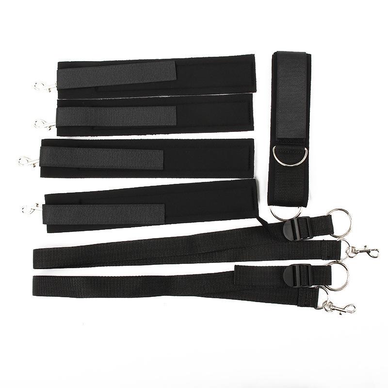 Взрослый раб, БДСМ, кровать, привязка для ног, разветвитель, наручники, кандалы в комплекте, набор веревок, женский флирт, SM, реквизит для взрослых, секс-игрушки для