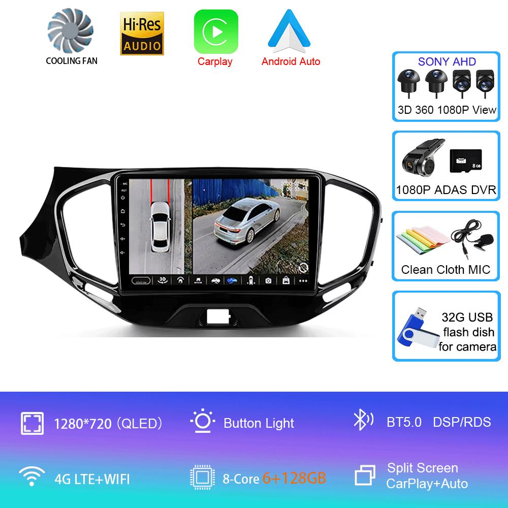 Android 14 для LADA Vesta Cross Sport 2015 2022 Автомобильный радиоприемник Мультимедиа Видеоплеер Навигация стерео Нет 2din 2 din