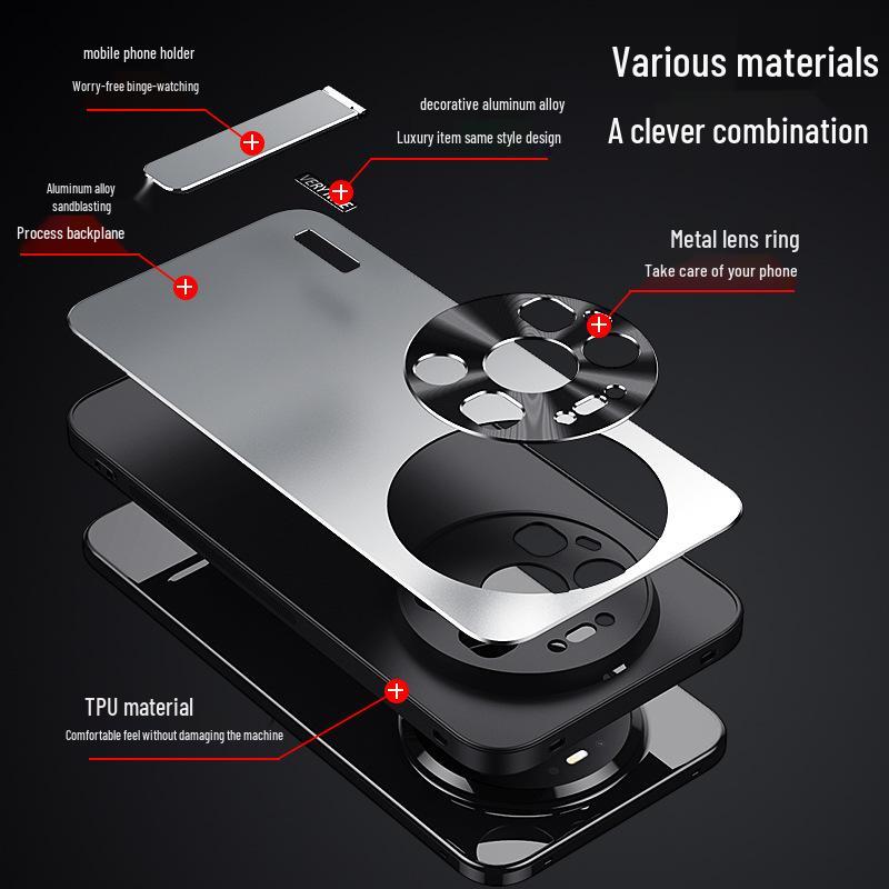 Чехол для телефона Huawei Pura90Pro: Mate80 Металлическая матовая, Enjoy 90p, Nova15 Защитная крышка с полным покрытием