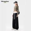 MMOPTOP Women's Pleated Loose-Fit Casual Trousers
