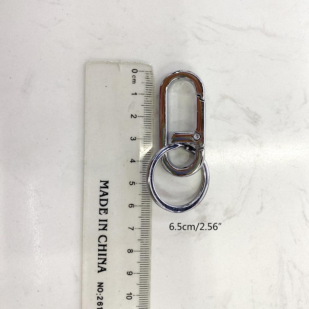 Stainless Steel Carabiners Clips Keychain Hook Buckle Single Loop Indoor Outdoor Tools for Backpack Camping Hiking MIT