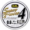 DUEL PE Super Line, 0.6 X-wire 4, 150м, 0.6, S, Серебристый, H3579-S