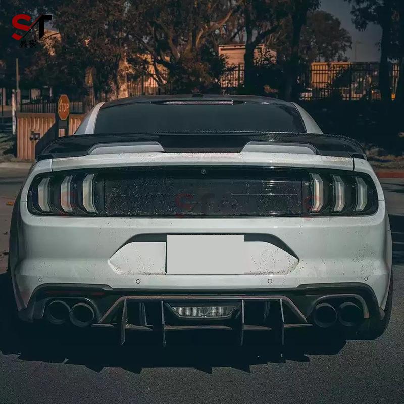 Задний спойлер-утиное крыло из углеродного волокна в стиле Ford Mustang GT500, боковой дефлектор