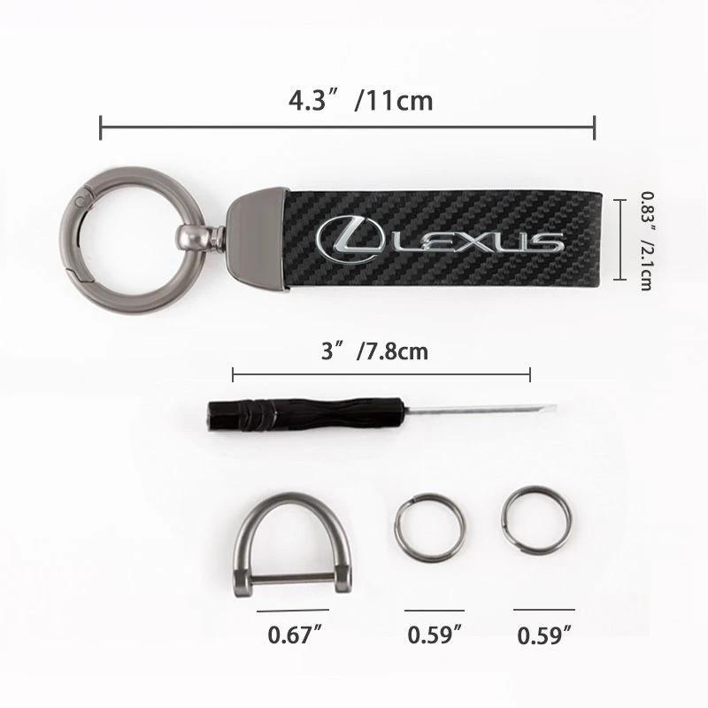 Автомобильный брелок в стиле карбона Микрофибра Кожаный брелок для Lexus F SPORT ES RX NX LS UX LM LX GX LC RZ IS CT GS RC HS LXB SC7