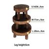 Wooden Plant Stand Flower Pot Base Holder Stool Garden Flower Display