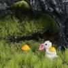 Mini Simulation Mushrooms Bunny 3D Garden Rabbit Model Funny Resin Mushroom Ornaments  Outdoor