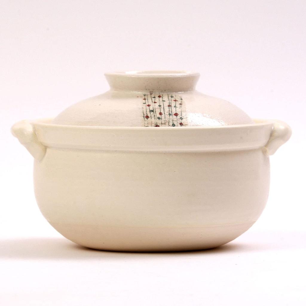 Maruyoshi Pottery Banko Ware Горшок Zosui Shiratama Sudare M0259 Белый 900 мл Нет. 5,5