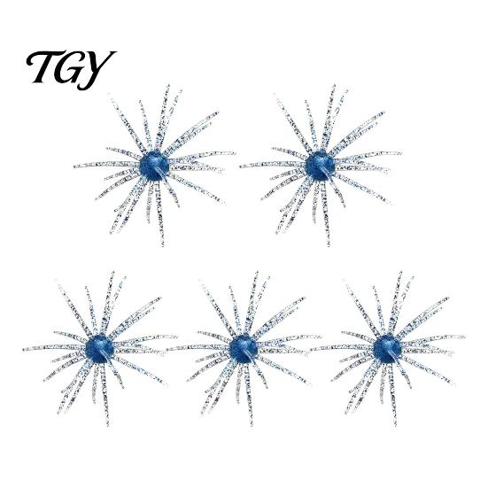 High Resilience Baits 5Pcs Bionic Sea Urchin Lure, 4cm/0.5g, 7cm/1.6g, 9cm/2.8g, 11cm/8.7g Floating Soft Artificial Bait, Fuzzy Lure for Freshwater