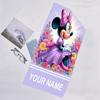 1pc Minnie3 Beach Towel with Custom Name, Beach/Swimming/Bath/Picnic/Camping Towel, Suitable for Seaside Beaches