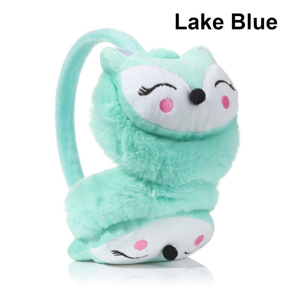 Men Women Adjustable Soft Cartoon Fox Thick Warm Earmuffs Ear Protection Ear Warmers Ear Cover