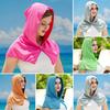 Cooling Hoodie Towel Neck Face Sun Protection Ice Towel Summer Hot Weather Breathable Sports Gym Workout Head Wrap Shawl
