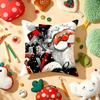 Classic Father Christmas Pillow Case Plush Fabric Soft DoubleSided Printed Sofa Warm Winter Home Gift Cushion Cover