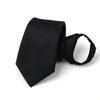 Black Clip On Tie Security Tie Doorman Steward Matte Black Funeral Tie