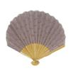 Onishi Ken Seihan Ripple Shell Fan, 22cm, Women's, SY19-R03, Lace, Purple