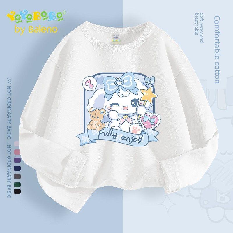 Baleno Kids Ybb Series Girls' Tops Base Layer Spring and Autumn Style Children's Long Sleeve Very Nice Girls' T-Shirt