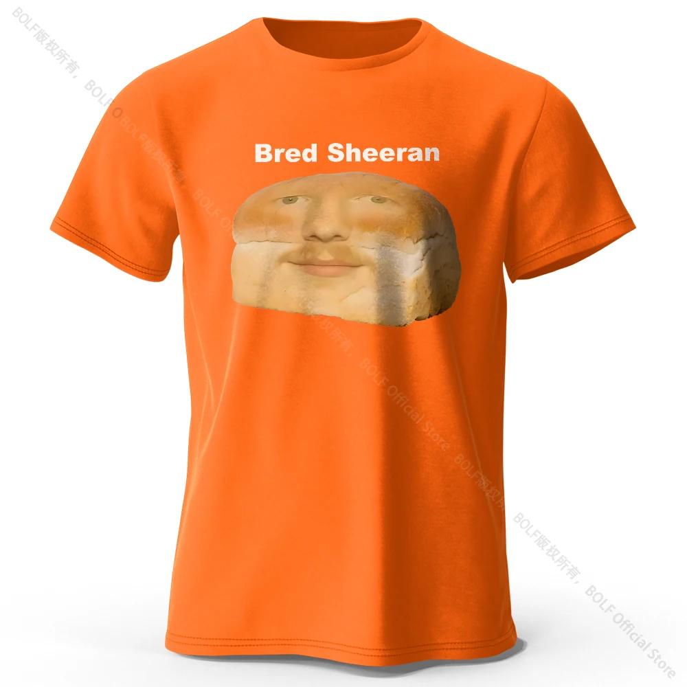 Funny Bread Sheeran Printed 100 Cotton TShirt Soft Breathable Round Neck Short Sleeve Tee Unisex Quirky Humorous Style
