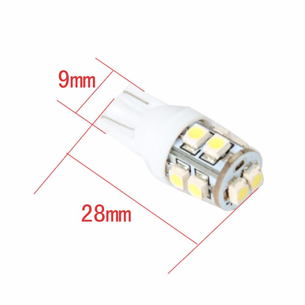 5 штук 10SMD 1210 194 168 192 W5w SMD купольные индексные автомобильные светодиодные лампы клиновидные белый свет DC12V авто сигнал стоп-сигнал