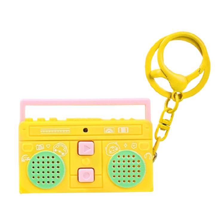 Мини-диктофон на брелоке Портативный дизайн Долговечность Пластик для повседневной записи Быстрая заметка в разных цветах