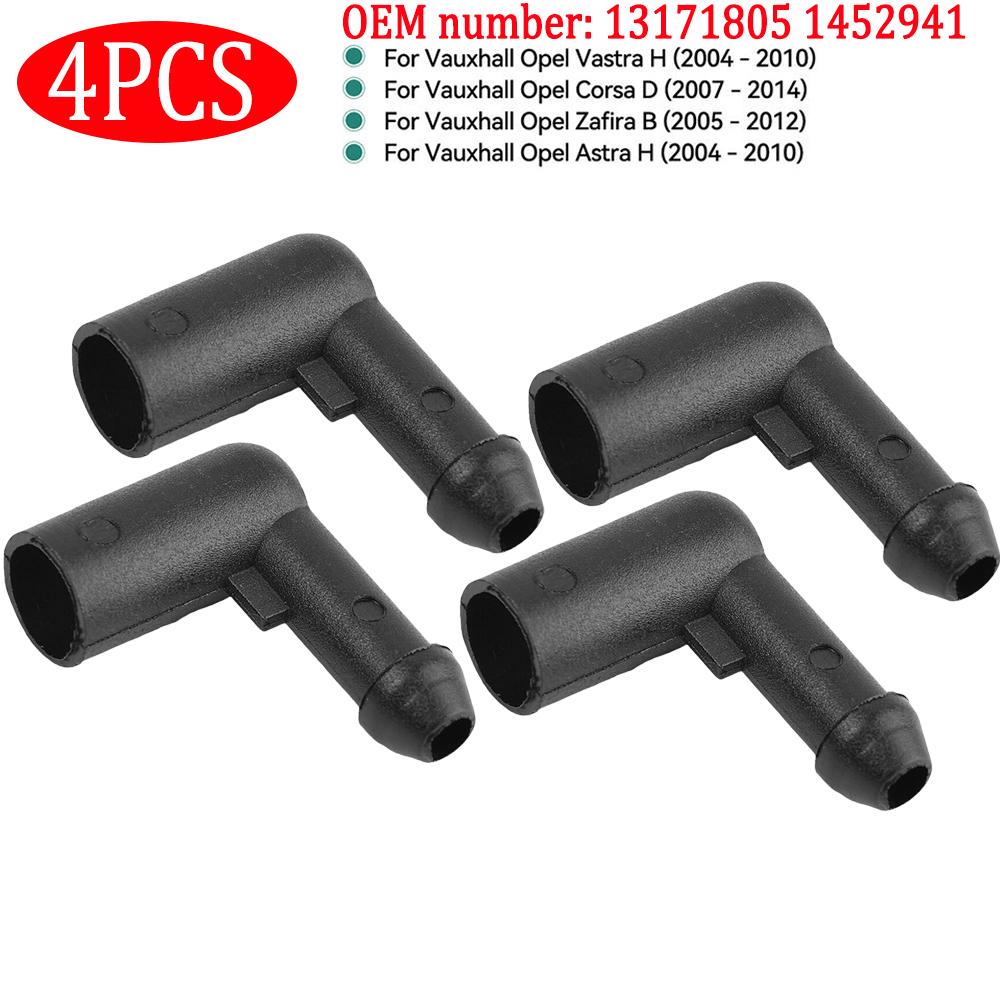 2-10 шт., лобовое стекло автомобиля, стеклоочиститель, шланг, омыватель, соединительный уголок для Vauxhall Opel Zafira B Astra H Vastra H