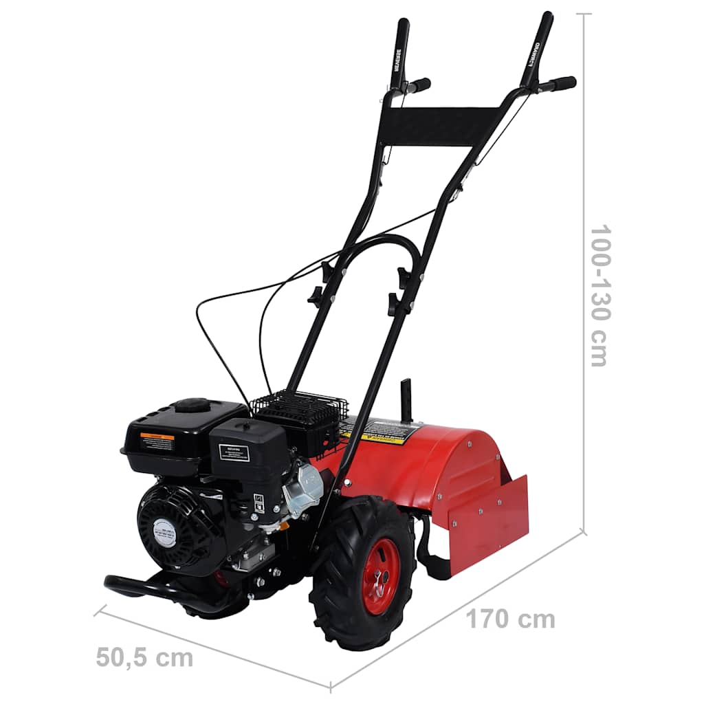 Gas Powered Garden Cultivator 6.5 HP 196 cm³