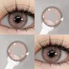 Eyeshare 1 Pair Pink Contact Lenses For Eyes Natural Pink Line Eye Contacts Beauty Students Annual Cosmetics