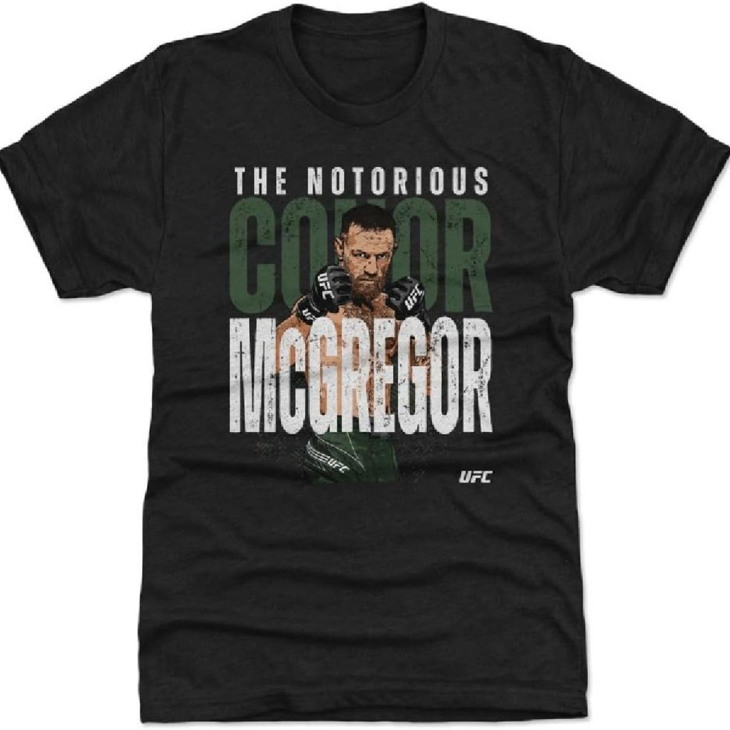 Футболка унисекс Premium 500 LEVEL Conor McGregor UFC - Conor McGregor The Notorious Bold WHT