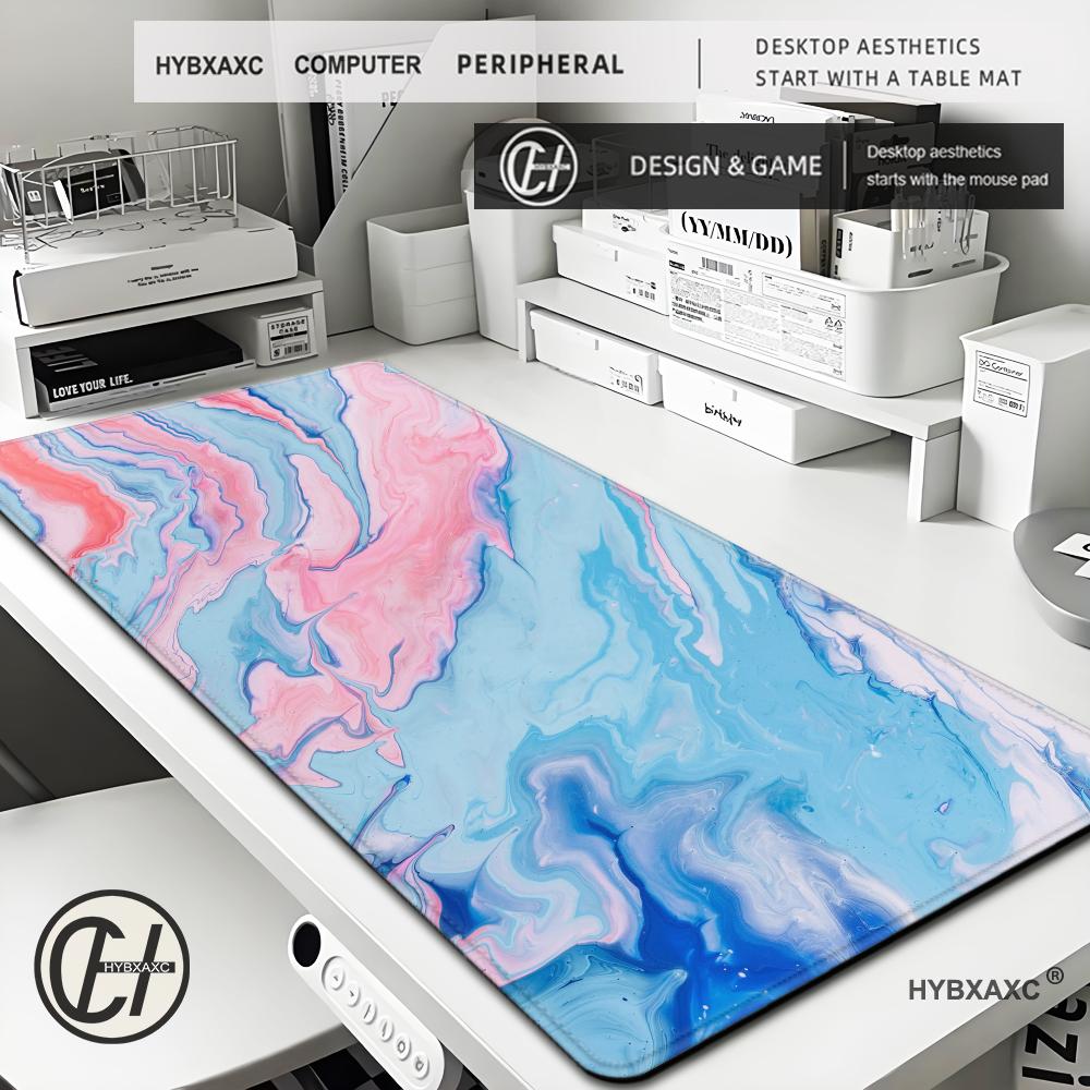 HYBXAXC Ink Marble Mouse Pad XXL Large Mouse Pad Gamer Computer Desk Mat Keyboard Big Mouse Pad Desk Mat PC Gamer Mousepads Mat