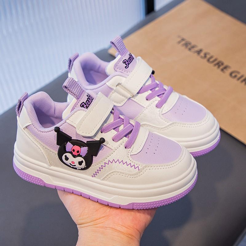 Kids Cartoon Sneakers Girls Boys Soft Sole Slip Resistant Hook Loop Casual Shoes
