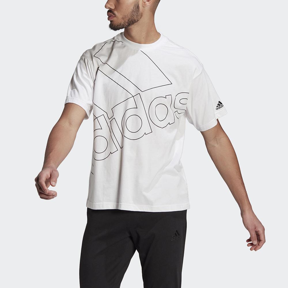 adidas Футболка Originals Trefoil U Favs Q1 с большим логотипом, мужские топы, белый GK9424