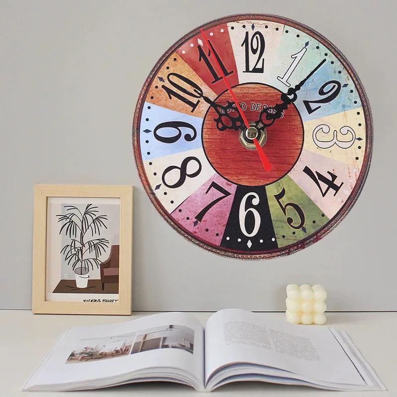 12 см настольные часы настенные часы в европейском стиле бесшумные не тикающие безударные часы можно использовать на кухне кабинете спальне кофейне