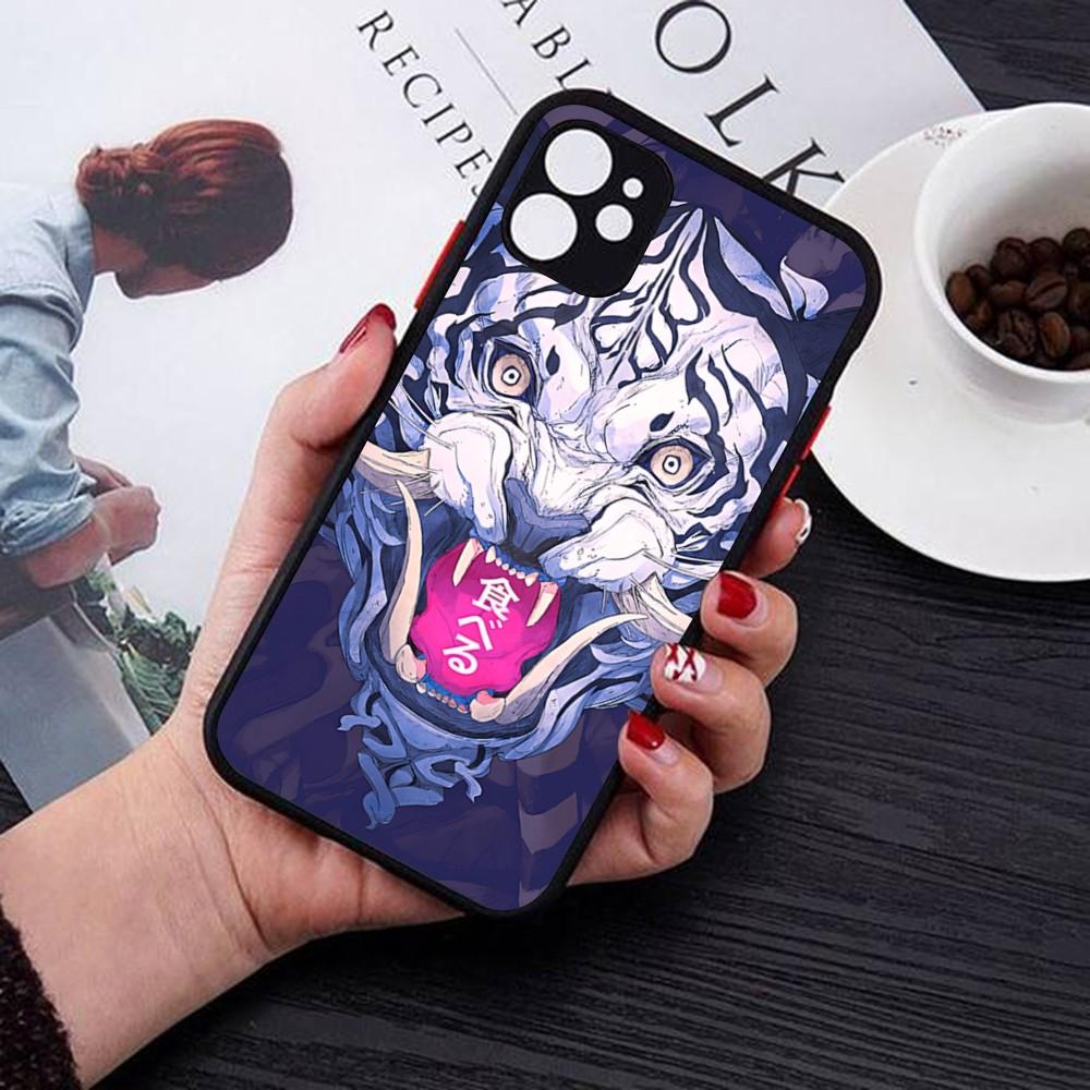 Samurai Oni Mask Phone Case For IPhone 18 14 11 12 13 Mini Pro Max 8 7 Plus X XR XS MAX Translucent Matte Cover