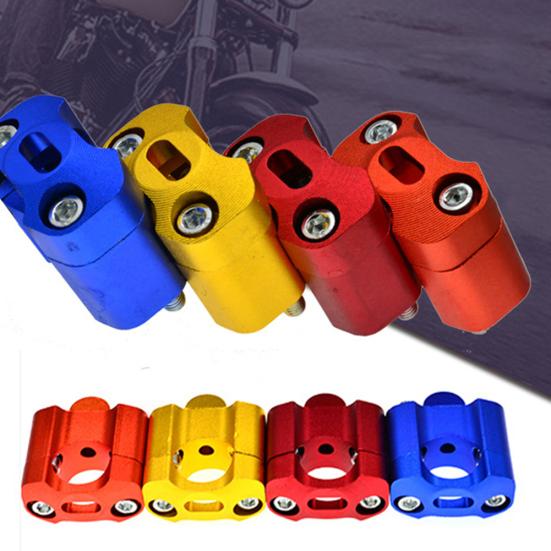 1 Pair 22-28mm Aluminium Alloy Motorcycle Handlebar Clamp Extend Riser Adapter