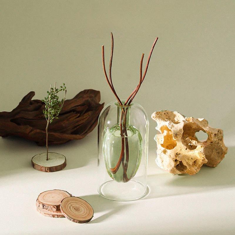 1 шт. стеклянный диффузор для медитации, эфирное масло, 200 мл, расслабляющий флакон в форме звездного фрукта, ароматерапия