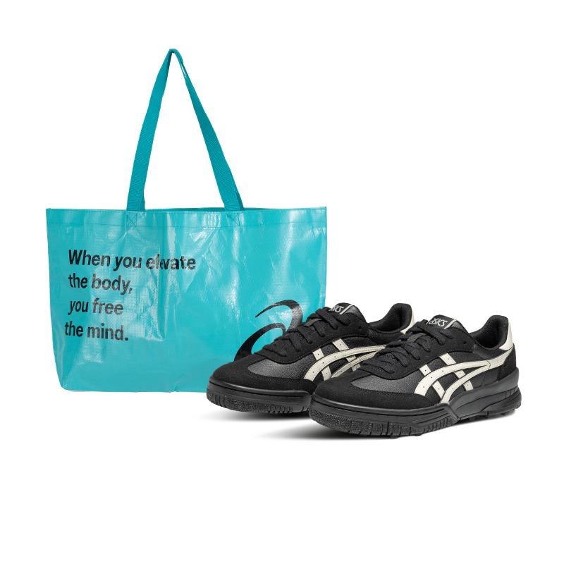 ASICS Gel Spotlyte Cushioning Abrasion Resistant Low top Skateboard Shoes Unisex Black 1203A718-001