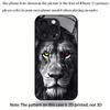 Стеклянный чехол для телефона с рисунком Могучего Льва, подходит для iPhone 17 16 15 14 13 12 11 Pro/Max/Plus, противоударная задняя крышка