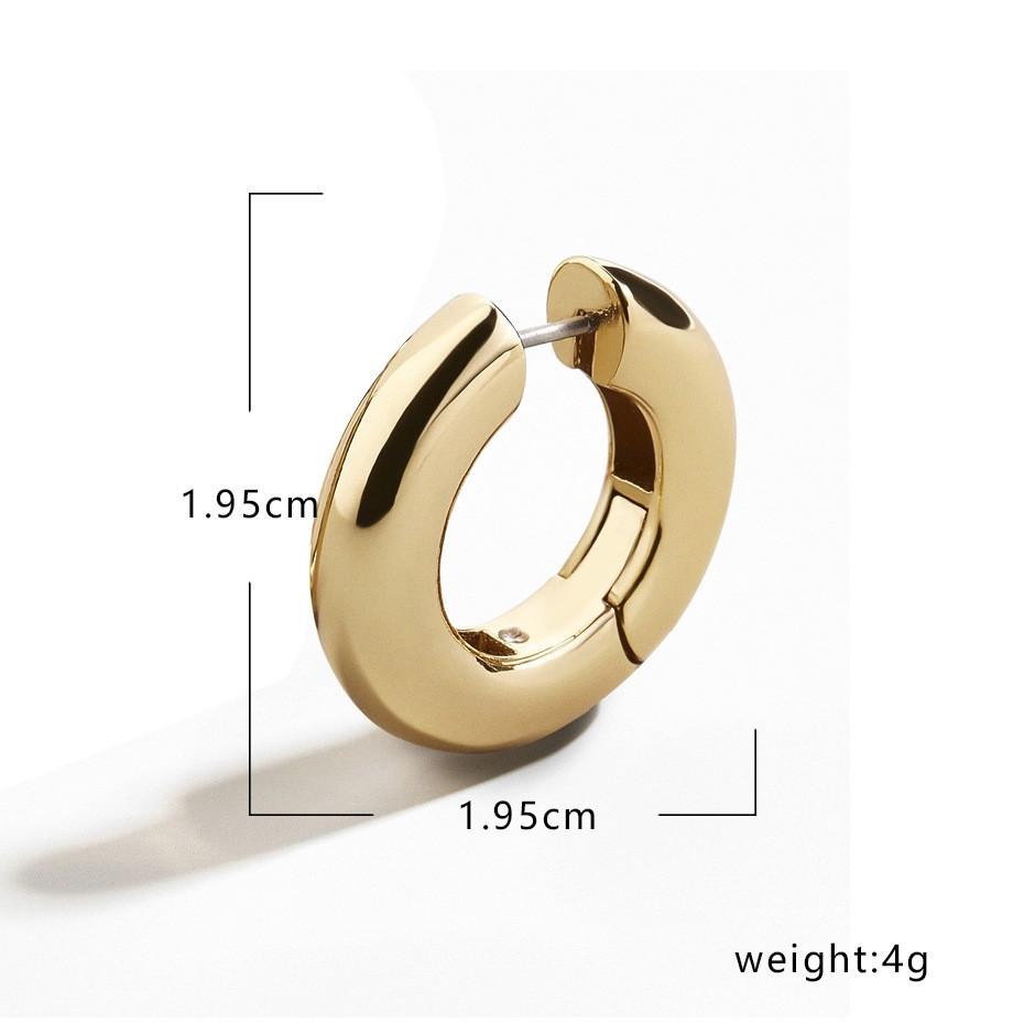 Hoop Sleek Copper Earrings For Women Geometric Shape Ideal For Birthdays Anniversaries And