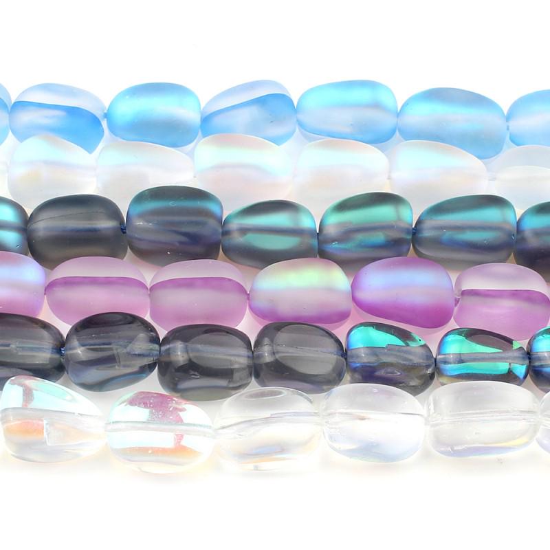 Натуральные матовые хрустальные бусины овальной формы 10 мм, свободные разделительные бусины для изготовления ювелирных изделий