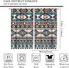 Southwestern Pattern Curtains,Native American Boho Vintage Style Room Darkening Door Window Rod Pocket Curtain for Living Room