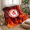 Middlesbrough Football Print Flannel Blanket, Soft Warm Lightweight Throw Blanket for Sofa Bed Camping