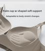 Girls' Front Buckle Seamless Bra Set - Anti-Sagging, Side Breast Support, No Empty Cup, Gathered Design