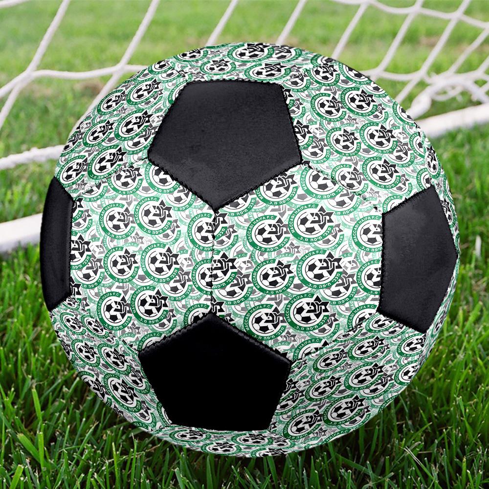 Футбольный мяч для зала Maccabi-Haifa Цветной Для всех возрастов Размер 5 Машинная строчка ПВХ Готов к соревнованиям Прочный Высокий отскок