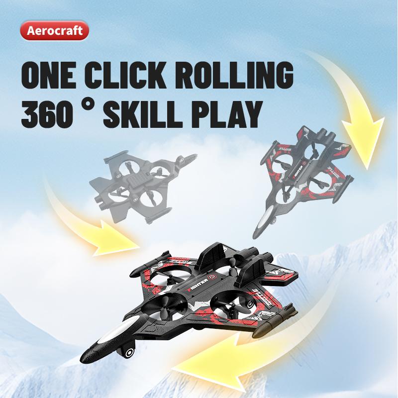 RC Plane 2.4G EPP Foam Remote Control Airplane Drone Friendly Baby Hobby Fighter Jet Glider Toy For Boys Girls Birthday Gift